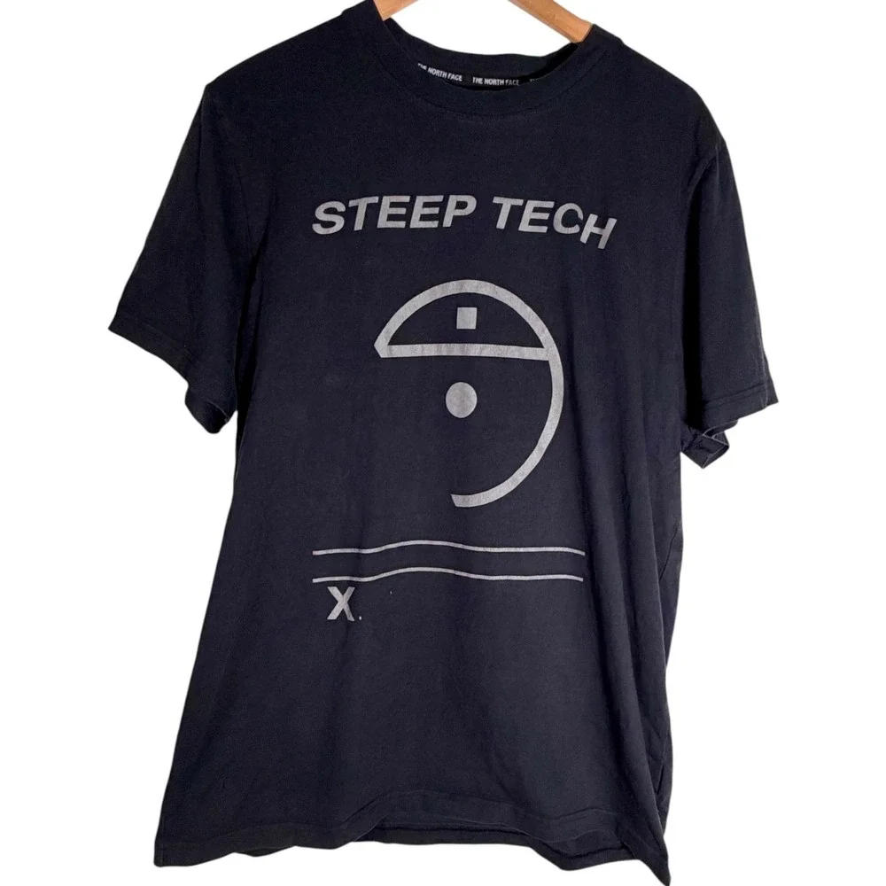 The North Face Men's Steep Tech Logo Short Sleeve T Shirt Scot Schmidt Black XL